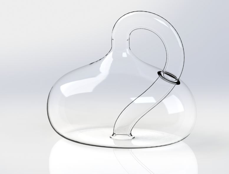 solidworks渲染练习图:克莱因瓶子