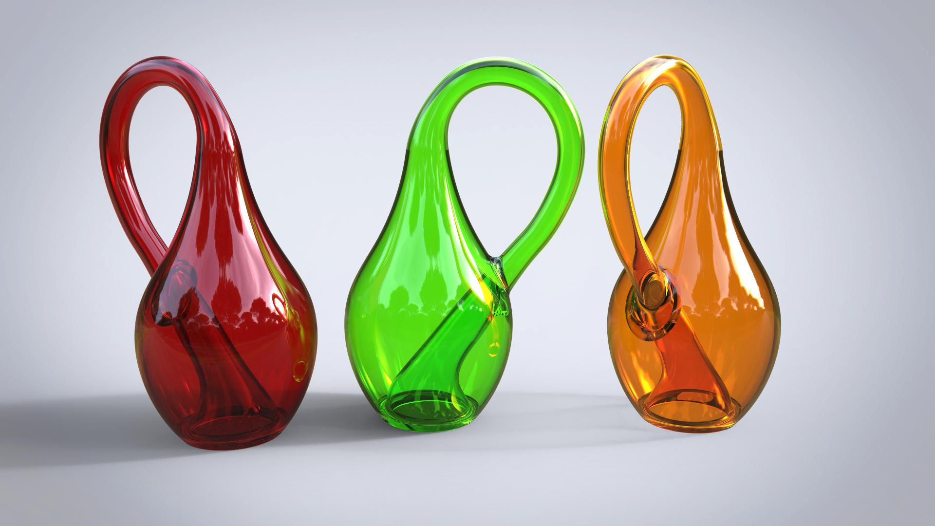 solidworks渲染练习图:克莱因瓶子